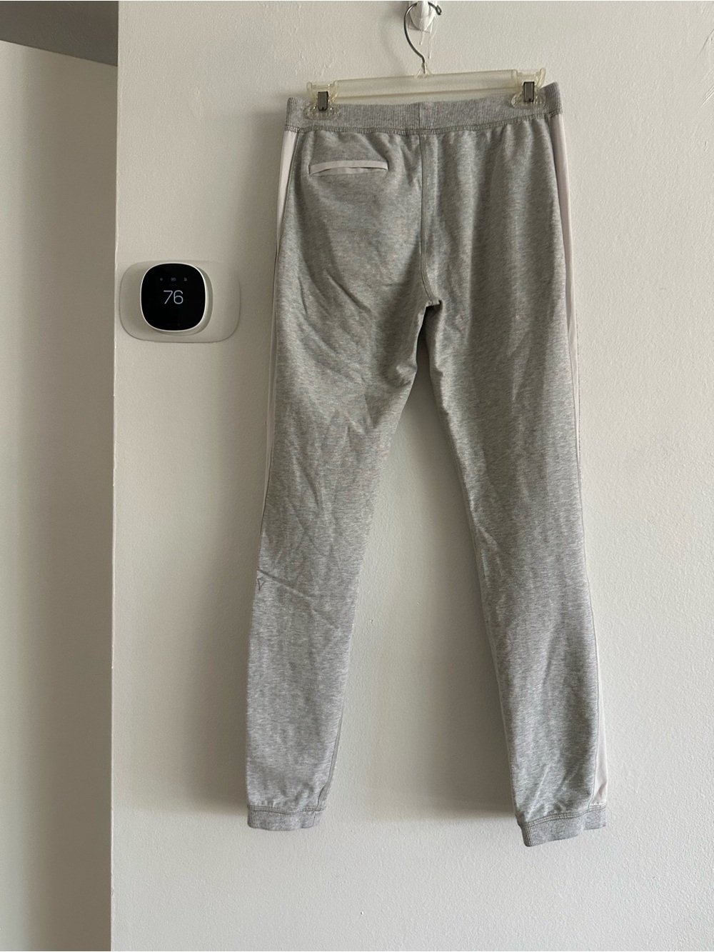 Ivivva Heather Grey Jogger Sweatpants with White Side Stripe girl 14